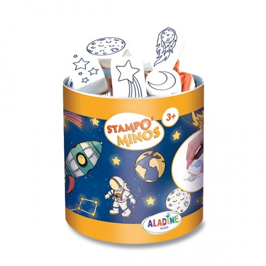 Razítka Aladine Stampo Minos Vesmír, 28 ks