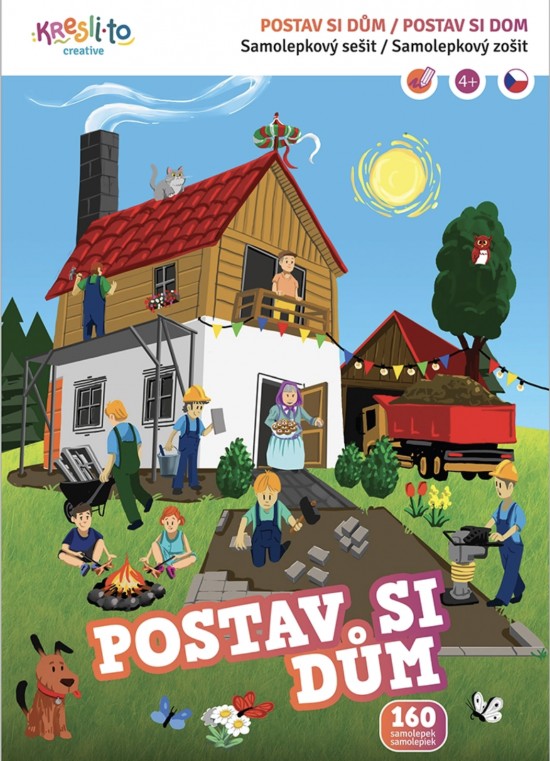 Samolepkový sešit - Postav si dům 