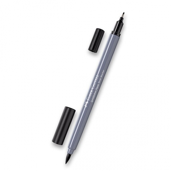 Levně Popisovač Faber-Castell Goldfaber Aqua Dual Marker výběr barev černá