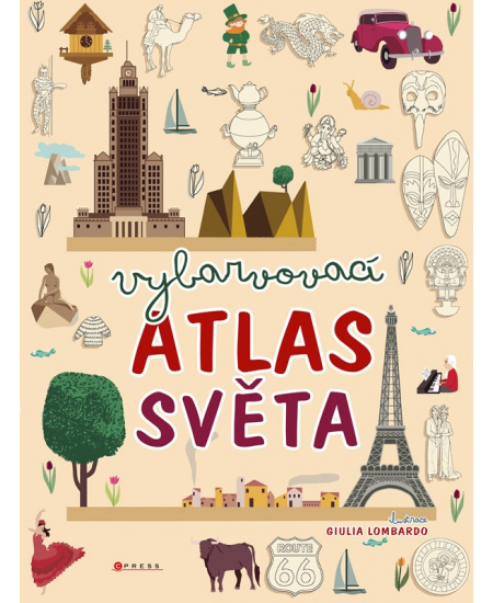 Levně Vybarvovací atlas světa