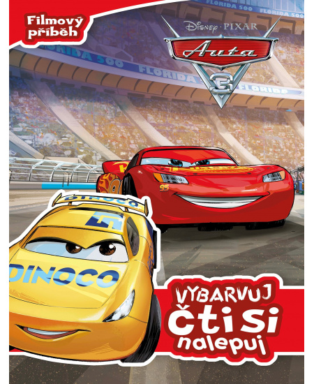 Auta 3 Vybarvuj, čti si, nalepuj