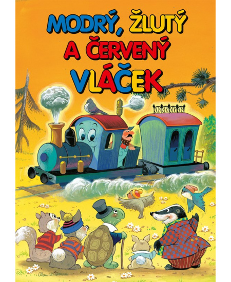 Levně Modrý, žlutý a červený vláček