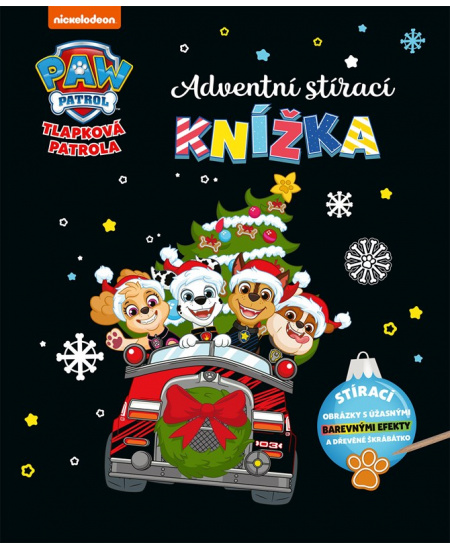 Levně Tlapková patrola - Adventní stírací knížka