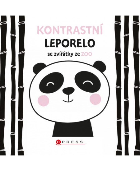 Levně Kontrastní leporelo se zvířátky ze ZOO