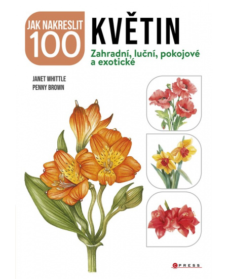 Levně Jak nakreslit 100 květin