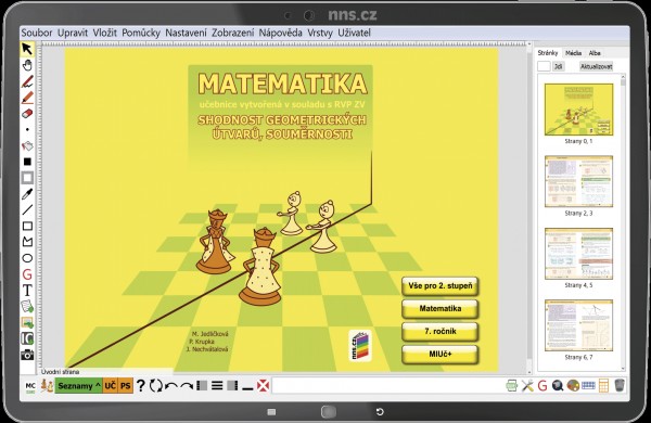 MIUč+ Matematika - Shodnost geometrických útvarů, souměrnosti - školní multilicence na 5 školních roků 7-22-A5