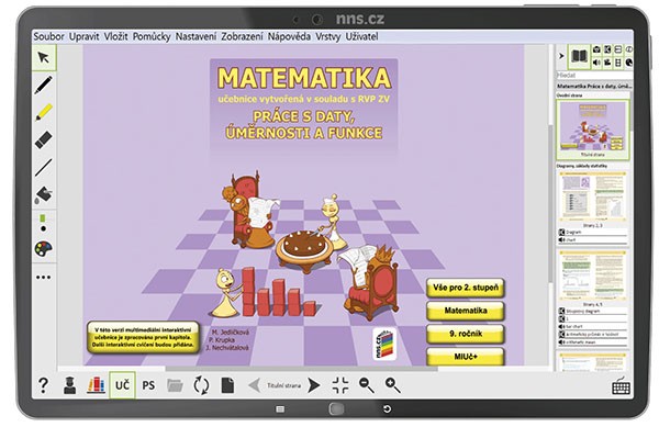 MIUč+ Matematika - Práce s daty, úměrnosti a funkce - školní multilicence na 1 školní rok 9-22-A1