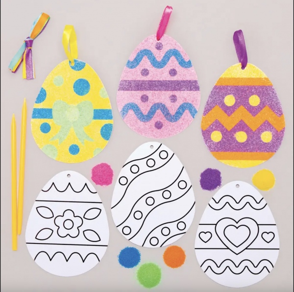 Velikonoční vajíčka - pískování (AT421) 6ks