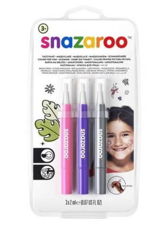 Snazaroo Štětce s barvou na obličej - fantazie 3 ks