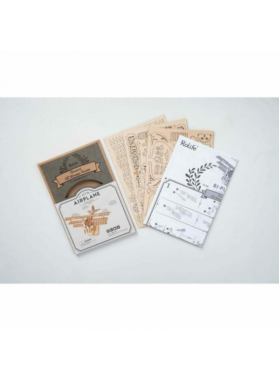 Dřevěné 3D puzzle - Letadlo