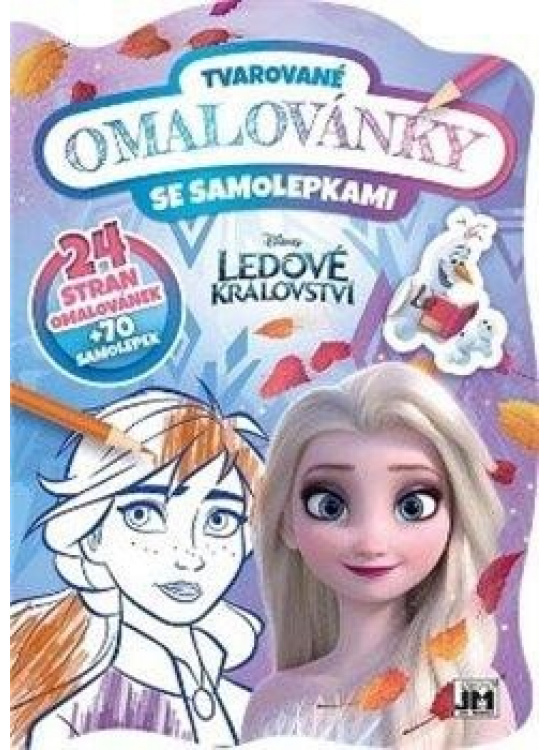 Ledové království - Tvarované omalovánky se samolepkami