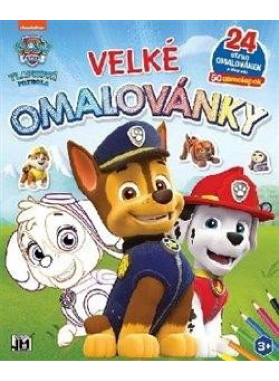 Tlapková patrola - Velké omalovánky