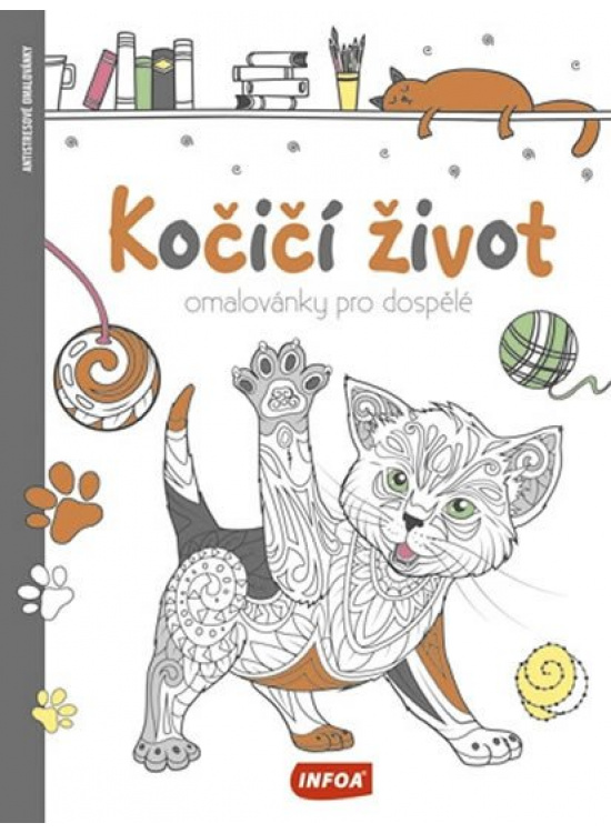 Kočičí život - Omalovánky pro dospělé