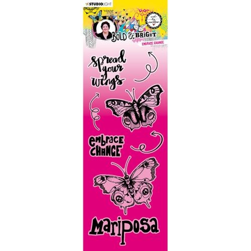 Gelová razítka Studio Light, kolekce ABM (8 ks) – motýli