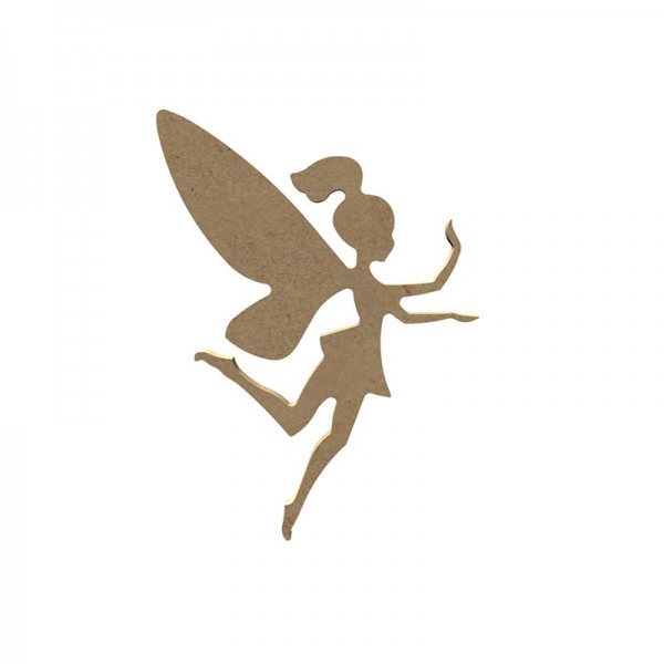 Dřevěný výřez k dekoraci Gomille, 15 cm – víla malá