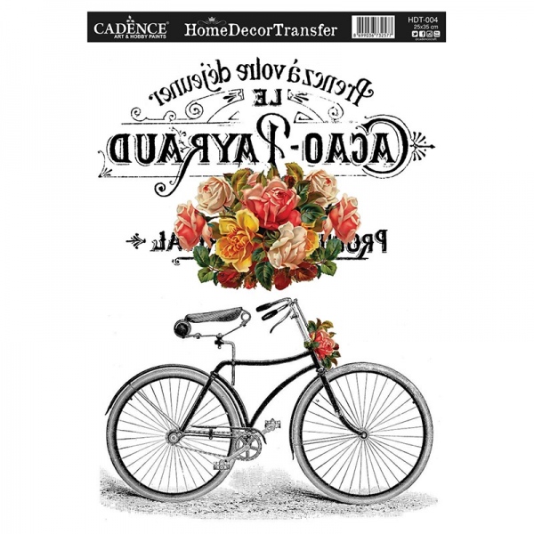 Transferový obrázek Cadence, 25x35 cm, HomeDeco - Květinové kolo