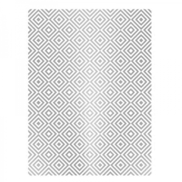 Rýžový papír A3 - Metalické kosočtverce - sříbrné