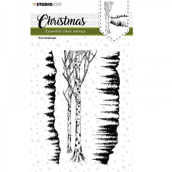 Gelová razítka Studio Light, A6 (3 ks) – zimní krajinka