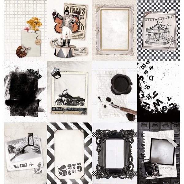 Sada scrapbookových papírů Studio Light, 30,5 x 30,5 cm (12 ks) – Vintage Treasures