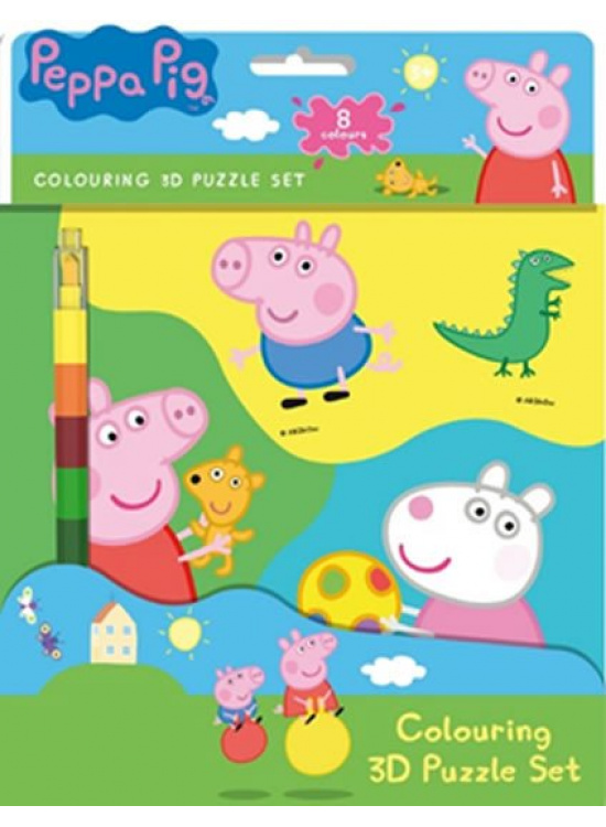 Prasátko Peppa - Omalovánky 3D postavy