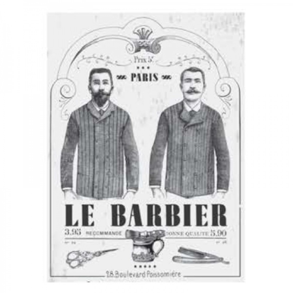 Rýžový papír A3 - Černobílé holičství