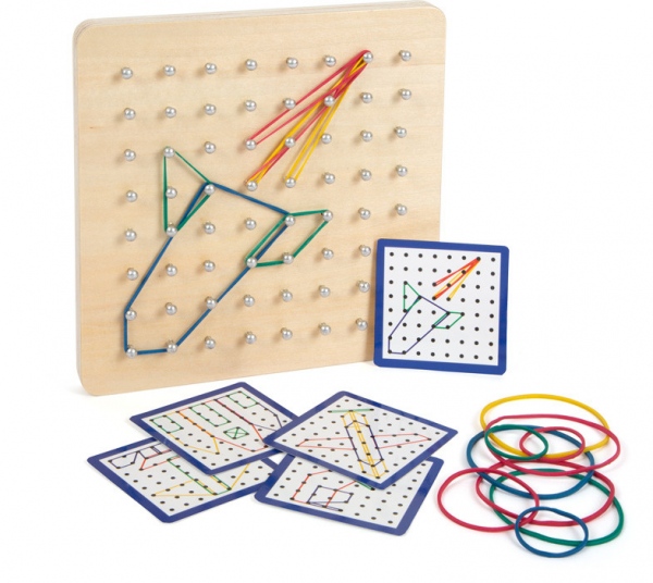 Geoboard dřevěná destička