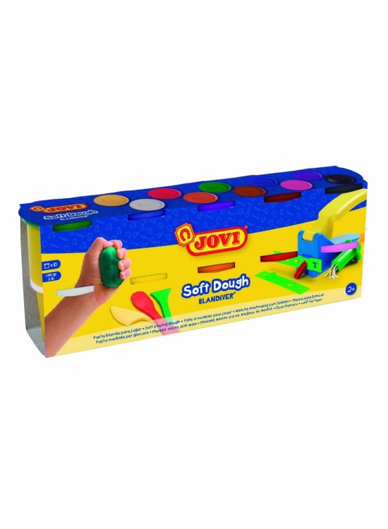 Levně JOVI BLANDIVER měkká modelína 10x110g, 10 barev