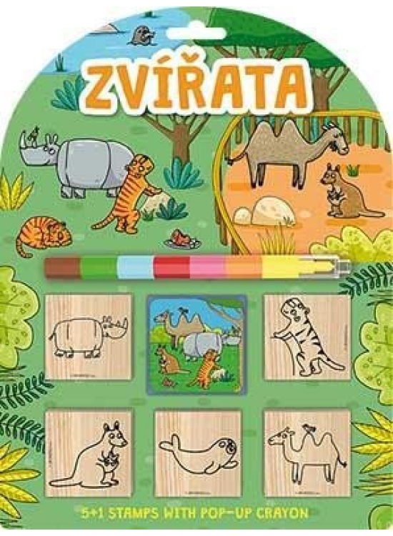 Zvířata - Razítka 5+1 s voskovou