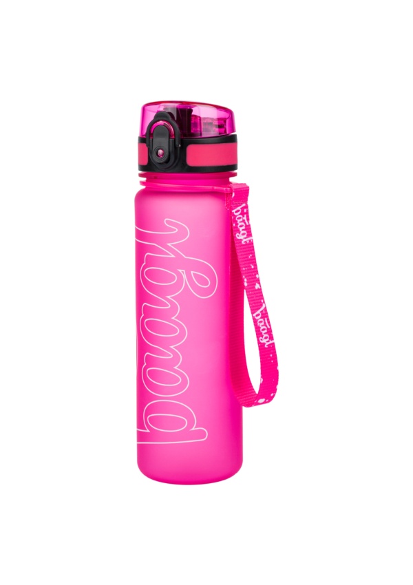 BAAGL Tritanová láhev na pití Logo - růžová