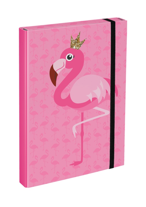 BAAGL Desky na školní sešity A4 Plameňák