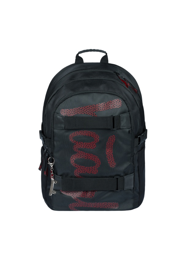 BAAGL Školní batoh Skate Red