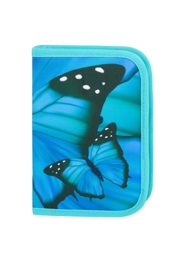 BAAGL Školní penál klasik dvě chlopně Butterfly