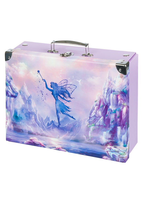 BAAGL Skládací školní kufřík Víla s kováním