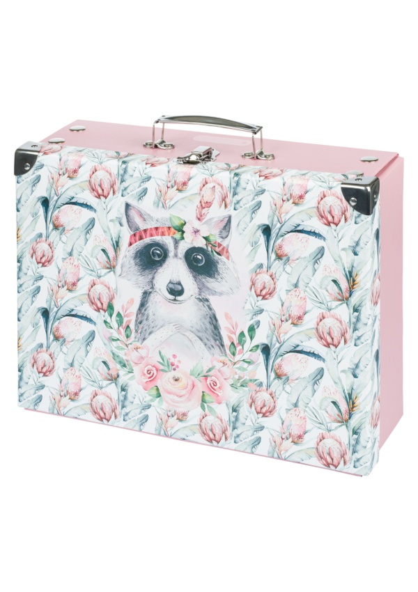 BAAGL Skládací školní kufřík Mýval s kováním