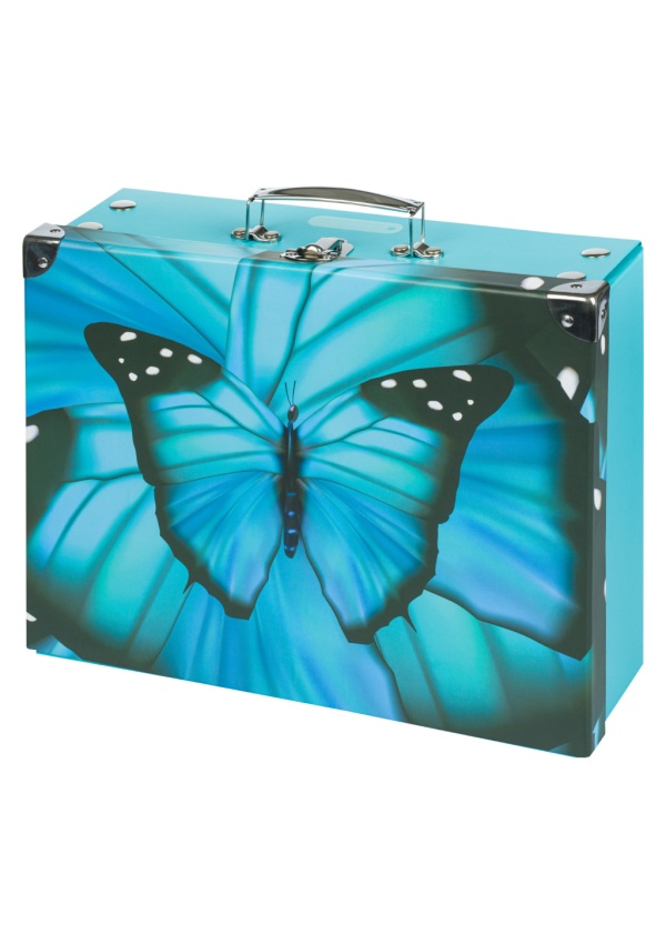 BAAGL Skládací školní kufřík Butterfly s kováním