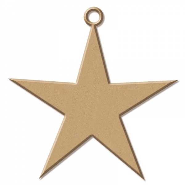 Dřevěný výřez – hvězdička
