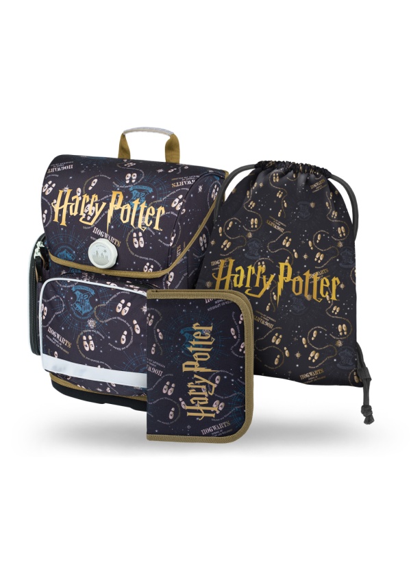 BAAGL SET 3 Ergo Harry Potter Pobertův plánek: aktovka, penál, sáček