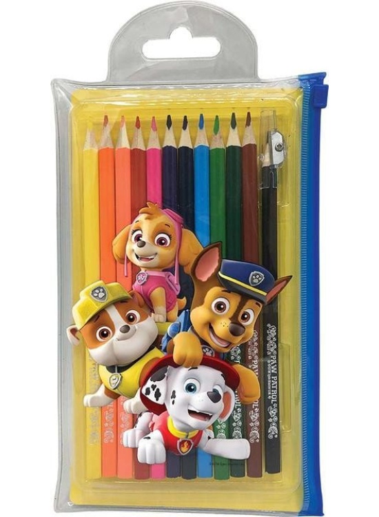 Tlapková patrola - Pastelky v PVC kapse