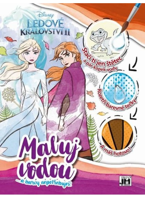 Ledové království II - Vodové omalovánky A4