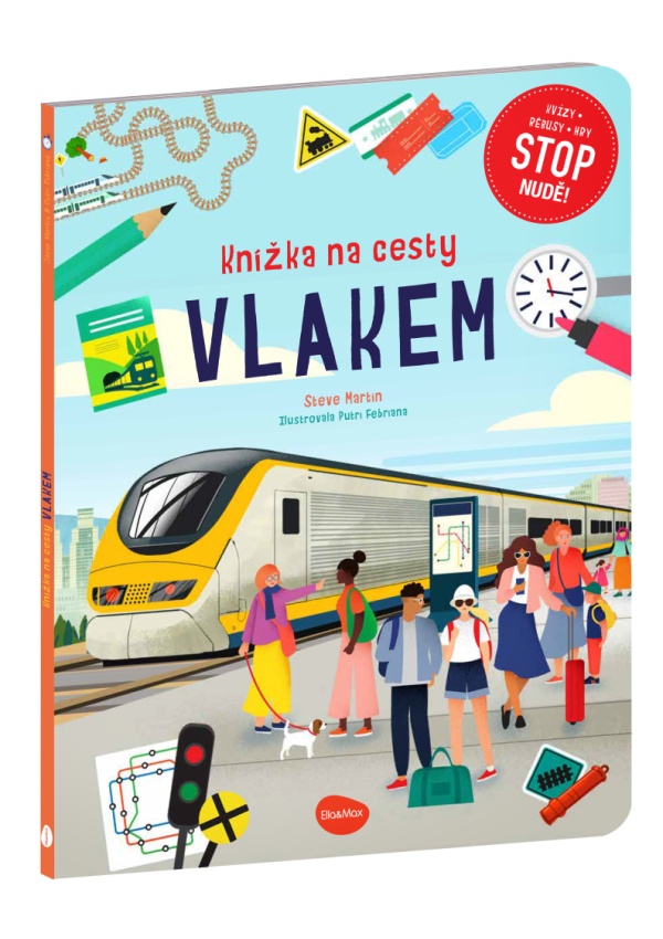 Levně Knížka na cesty VLAKEM – Stop nudě: kvízy, rébusy, hry