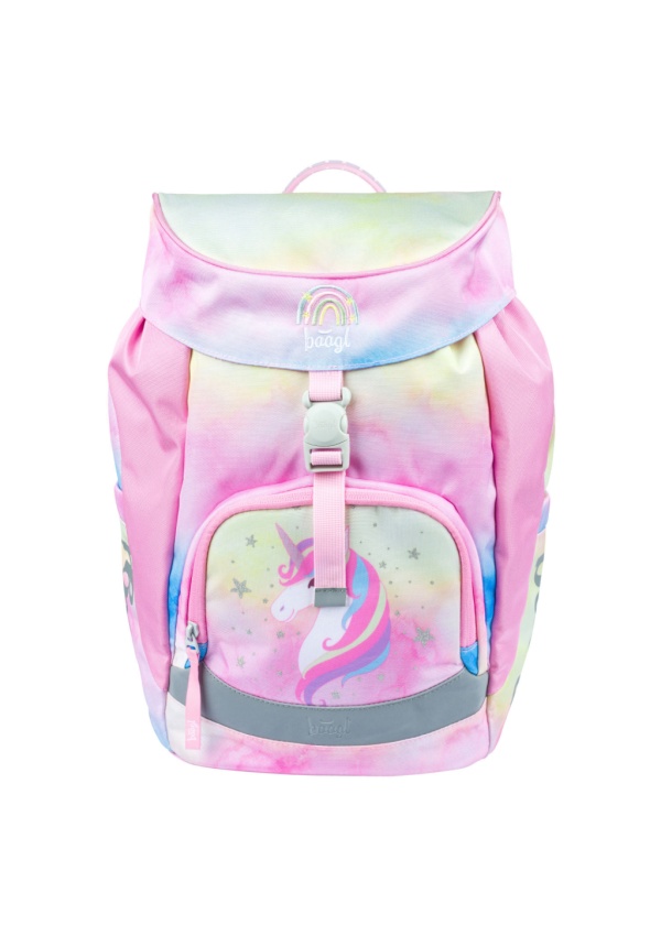 BAAGL Školní batoh Airy Rainbow Unicorn