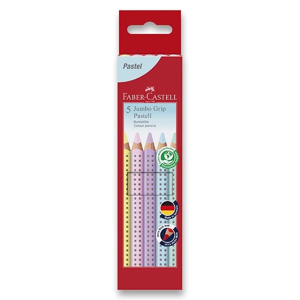 Levně Pastelky Faber-Castell Jumbo Grip Pastel 5 barev