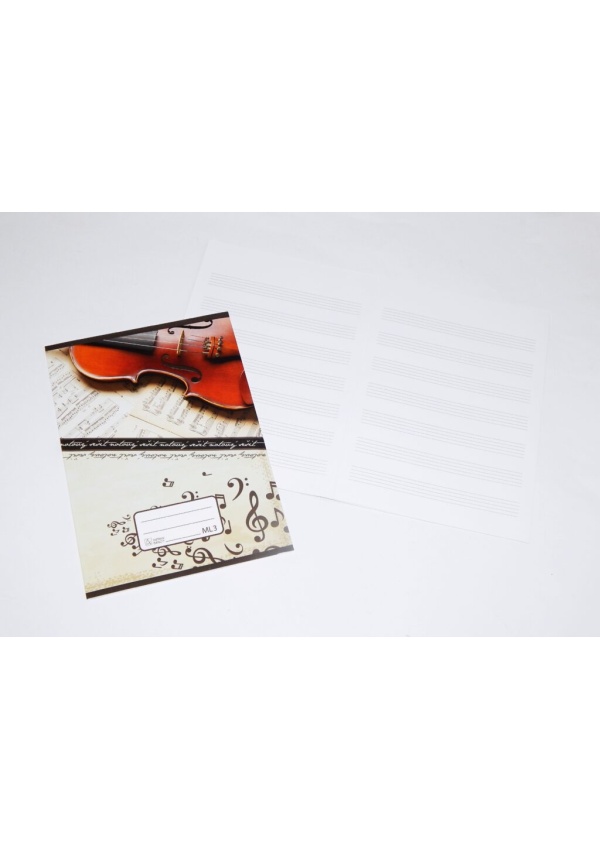 Sešit notový A4 20l ML-3