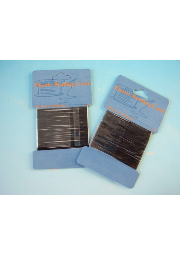 Šňůrka elastická 0,3mm, 10m - černá 860 161