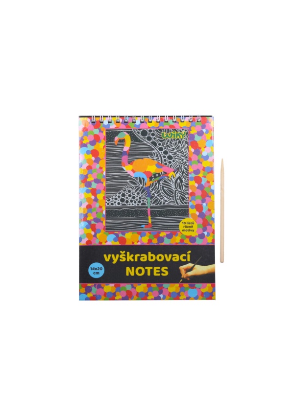 Vyškrabovací notes 14x20cm, 10 listů / W011368