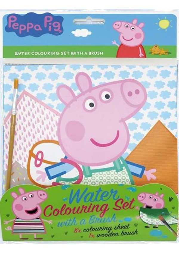 Prasátko Peppa - Vodové omalovánky se štětcem