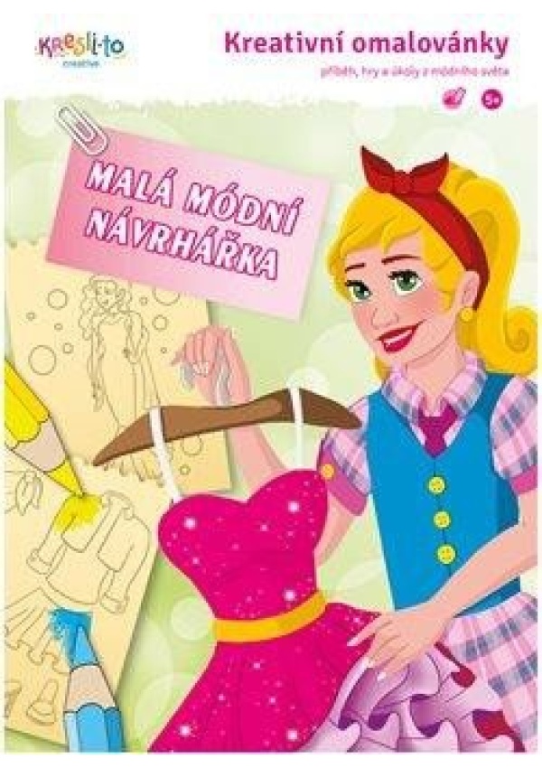 Kreativní omalovánky / Malá modní návrhářka