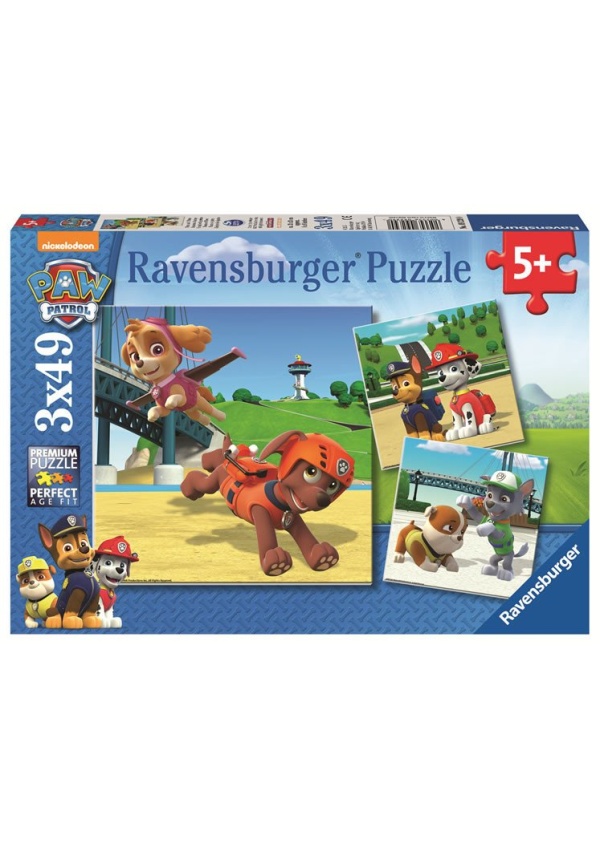 Levně Ravensburger Puzzle Tlapková Patrola - Psí tým/3x49 dílků