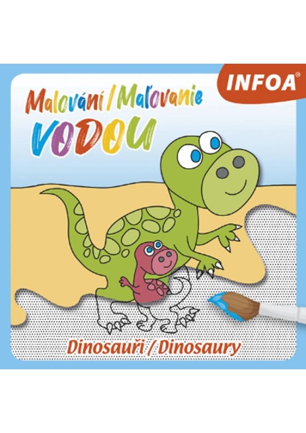 Levně Malování / Maľovanie vodou - Dinosauři / Dinosaury
