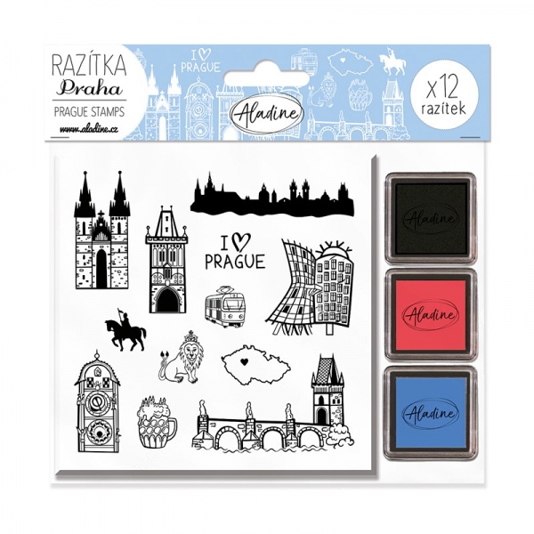 Levně Razítka Stampo City, 12 ks - Praha